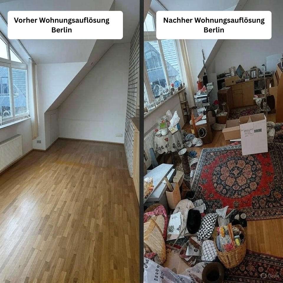 Vorher & Nachher Wohnungsauflösung Berlin