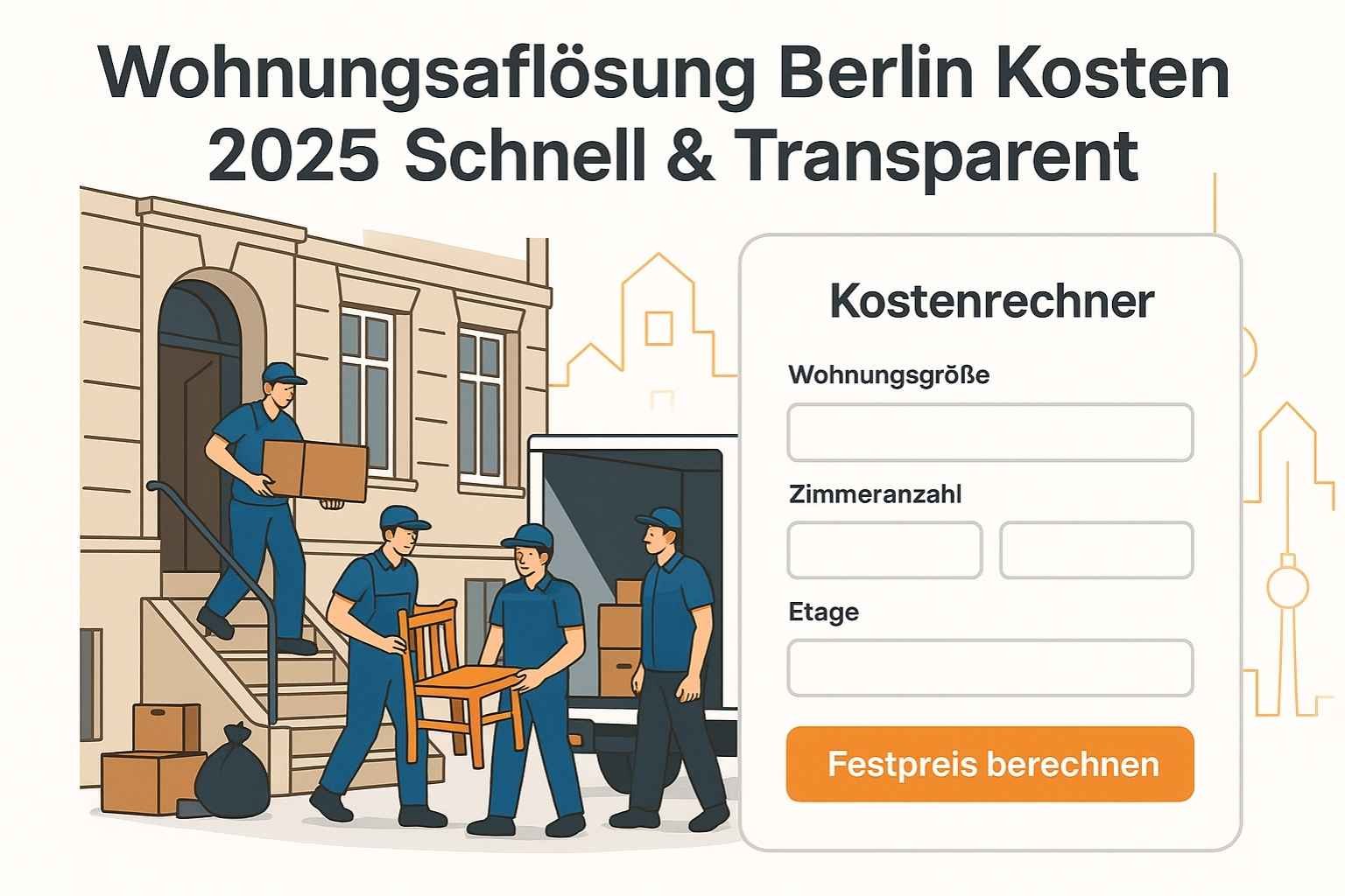 Wohnungsauflösung Berlin Kosten Schnell & Transparent in 2025