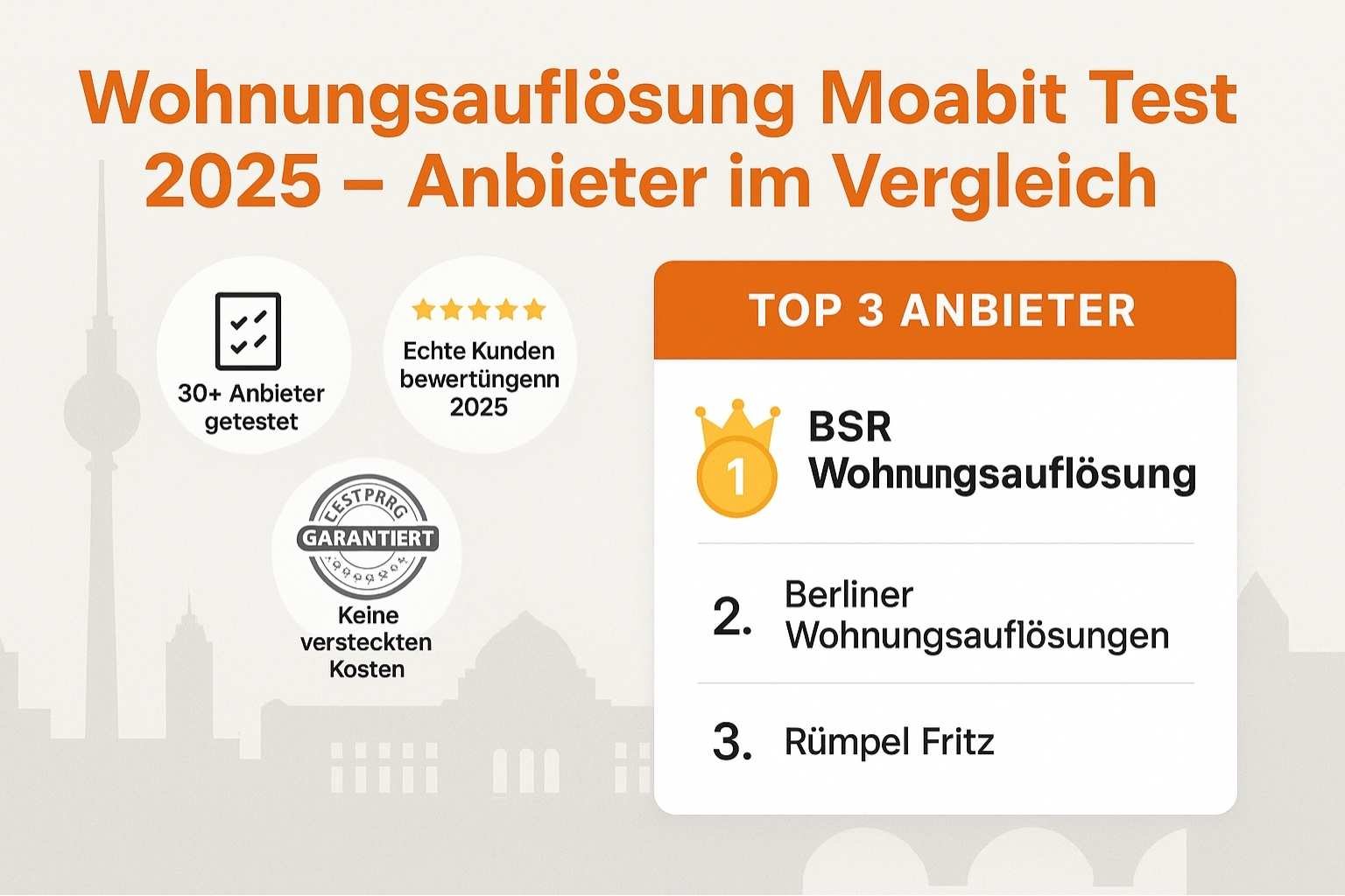 Wohnungsauflösung Moabit Anbieter Test