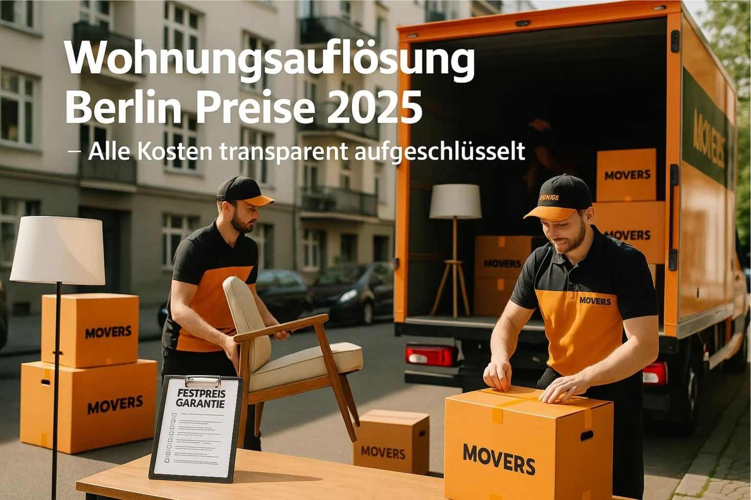 Wohnungsauflösung Berlin Preise 2025 Alle Kosten transparent aufgeschlüsselt